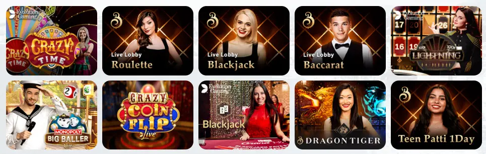 Juegos de casino en vivo GATE 777 CASINO